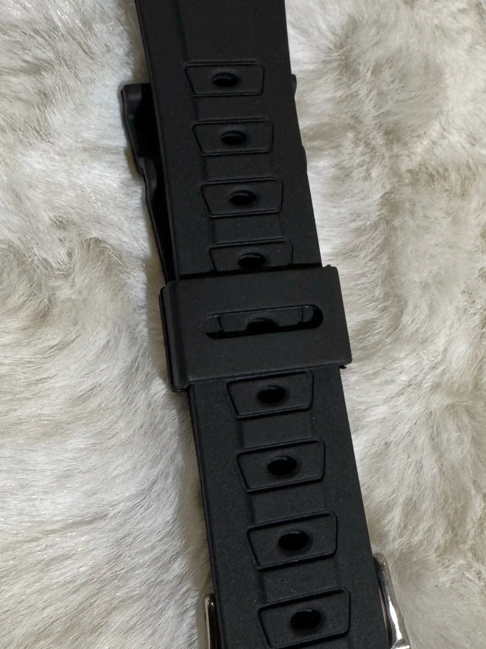Black Rubber Casio G shock wristband replacement GA-100, GA-110, DW–6900